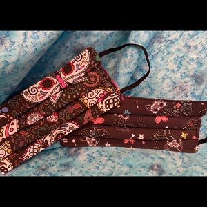 2-PACK! 100% cotton sugar skull cats & butterflies